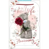 Me to You Tatty Teddy Luxury 3D Wedding Anniversary Keepsake card