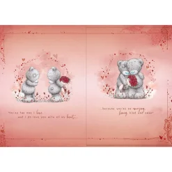 Me to You Tatty Teddy Luxury Boxed Handmade Valentine's Day Card To the One I Love 12 x 9"