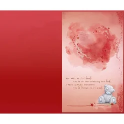 Me to You Tatty Teddy Luxury Hand Made Valentine's Day Card 'To my Lovely Girlfriend' 7 x 11"