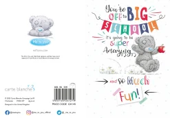 Me To You Tatty Teddy 'Off to Big School' Greeting Card 5x7ins ins - Official Collection