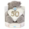 Me to You Tatty Teddy Plush 15cm-High 50th Birthday Bear On Luxury Gift Plinth