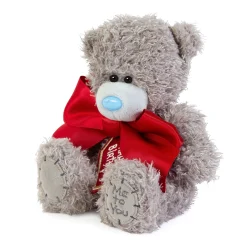 Me to You Tatty Teddy Plush 15cm-High Birthday Bear With Satin Bow On Luxury Gift Plinth - Official Collection