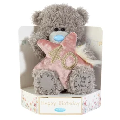Me to You Tatty Teddy Plush 15cm-High 40th Birthday Bear On Luxury Gift Plinth