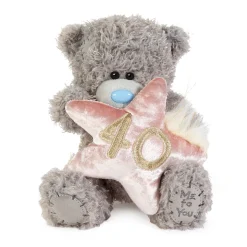 Me to You Tatty Teddy Plush 15cm-High 40th Birthday Bear On Luxury Gift Plinth