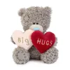 Me to You Tatty Teddy Plush 10cm-High Big Hugs Bear With Padded Faux Fur Hearts