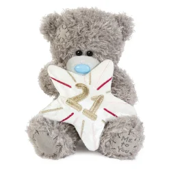 Me to You Tatty Teddy Plush 15cm-High 21st Birthday Bear On Luxury Gift Plinth - Official Collection