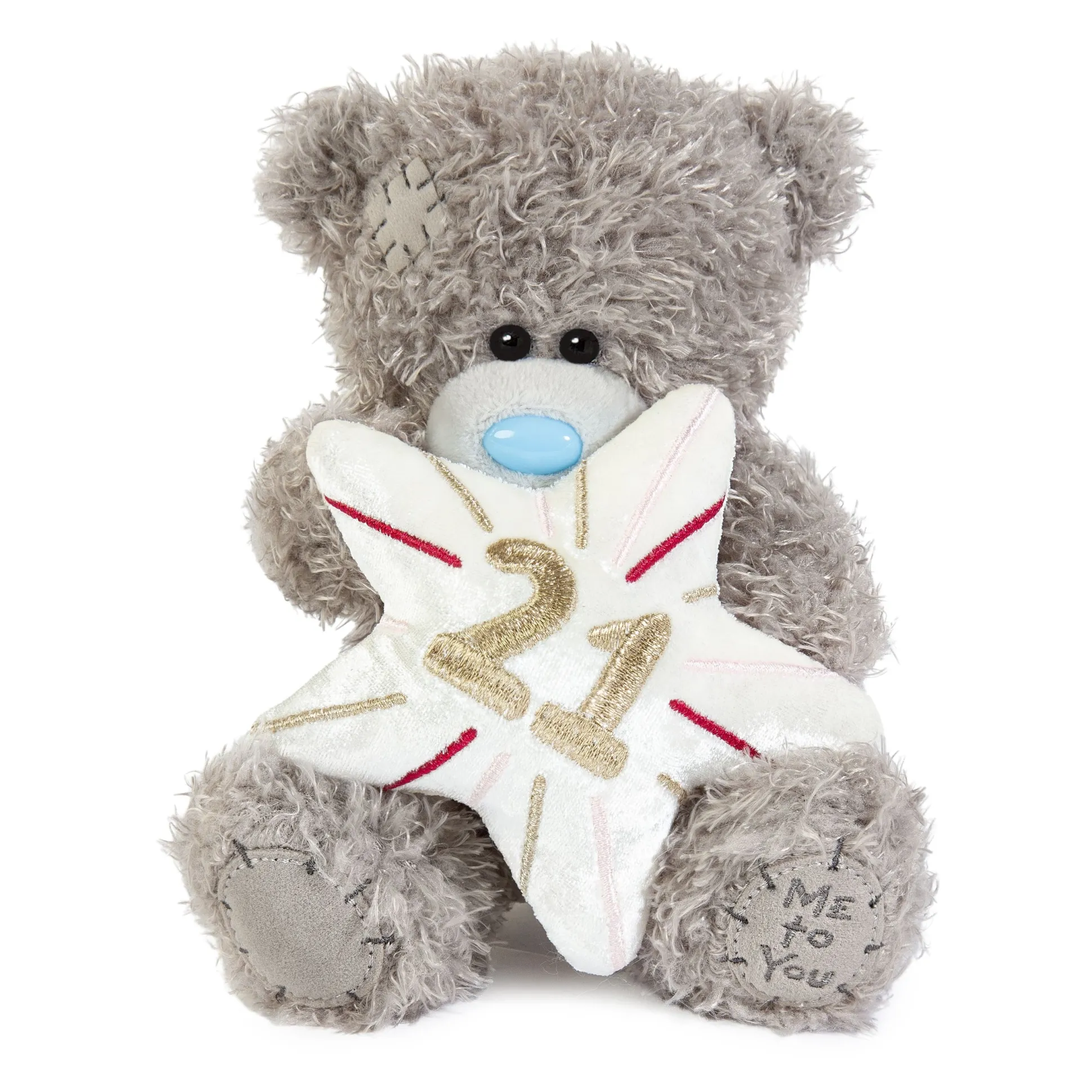 Me to You Tatty Teddy Plush 15cm-High 21st Birthday Bear On Luxury Gift Plinth - Official Collection