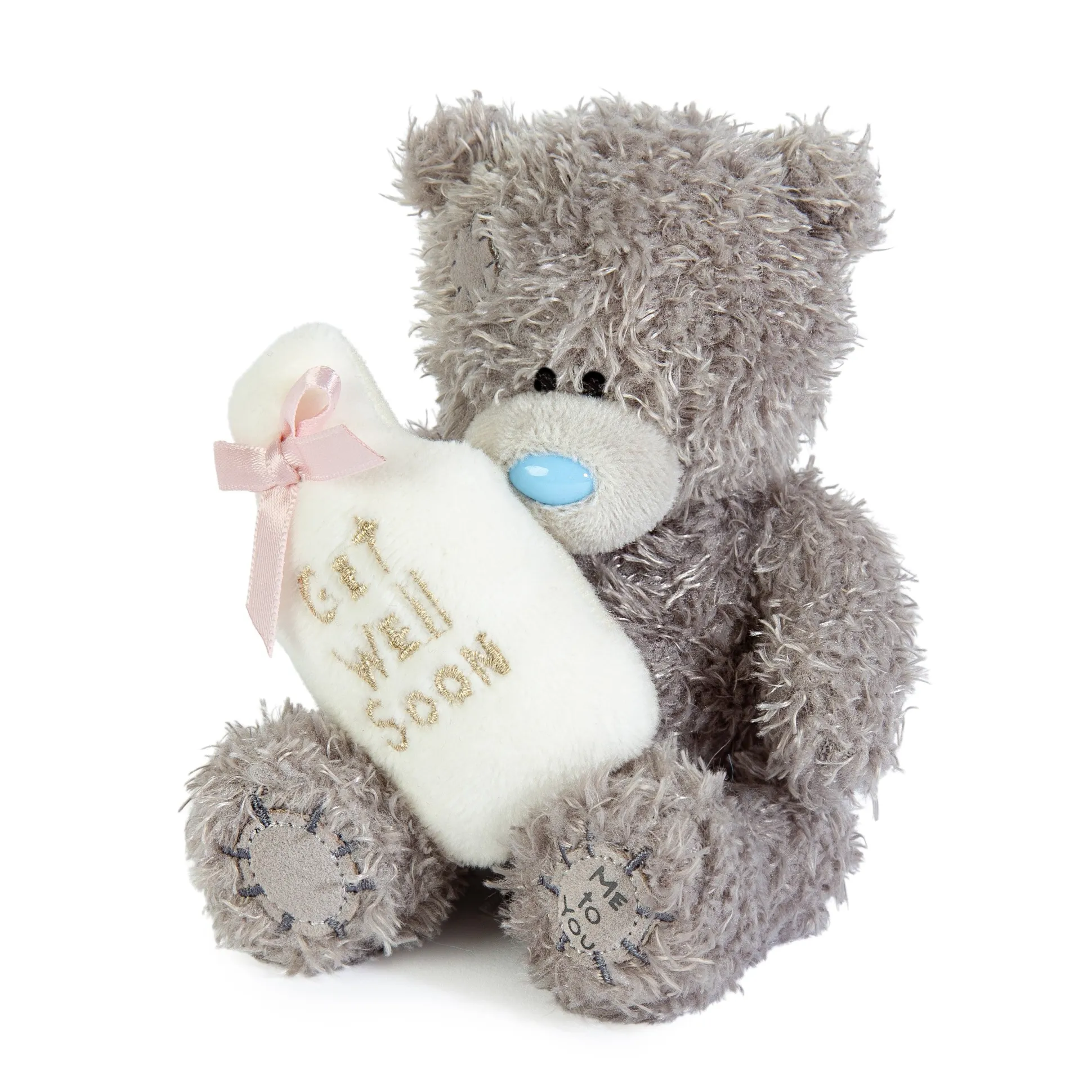 Me to You Tatty Teddy Plush 10cm-High Get Well Soon Bear Holding Novelty Hot Water Bottle