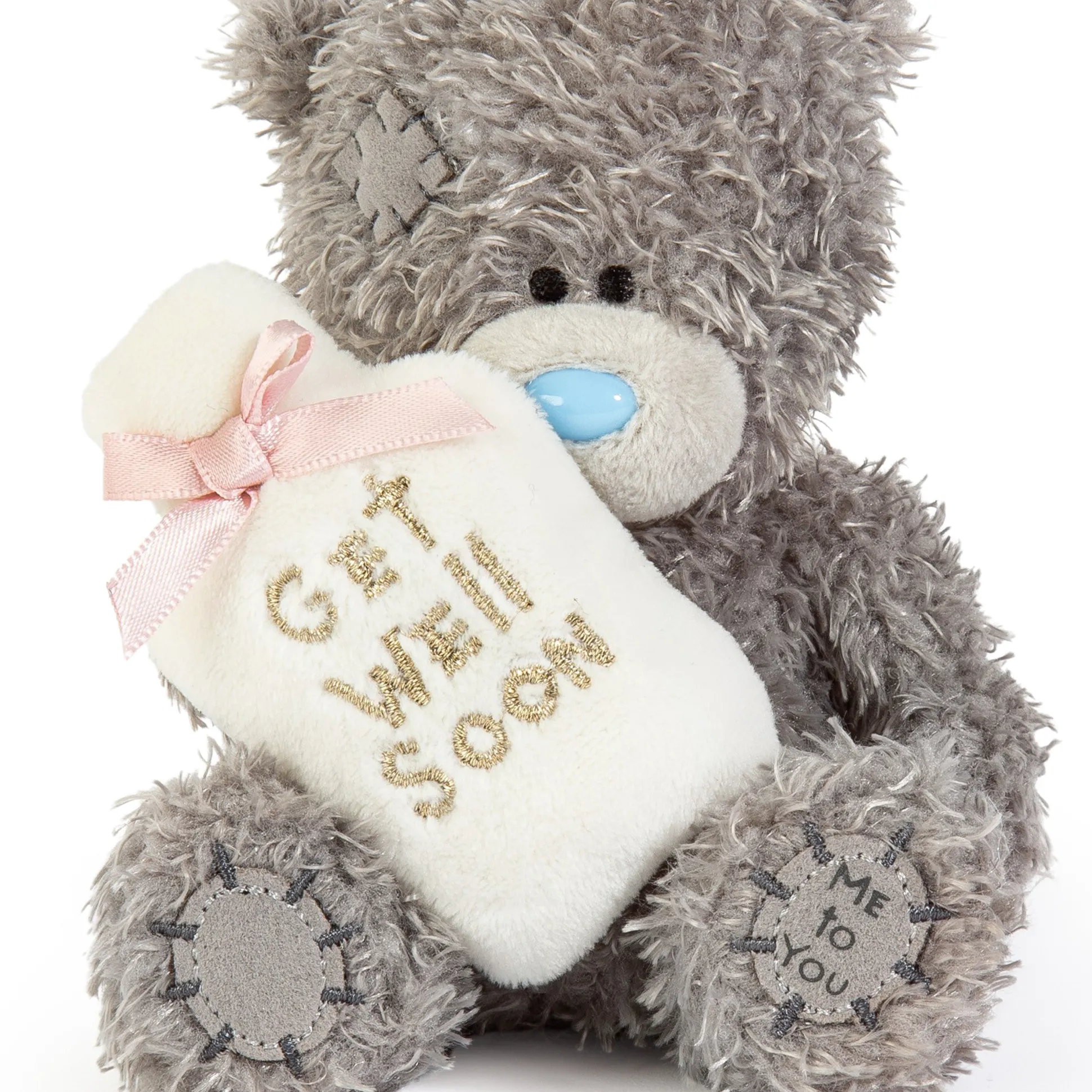 Me to You Tatty Teddy Plush 10cm-High Get Well Soon Bear Holding Novelty Hot Water Bottle
