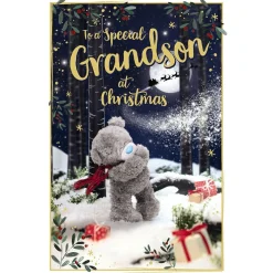 Me to You Tatty Teddy 'Special Grandson' 3D Christmas Card