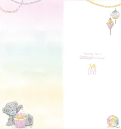 Me to You Tatty Teddy Special Friend With Cupcake Birthday Greeting Card 4x8ins - Official Collection