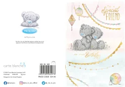 Me to You Tatty Teddy Special Friend With Lanterns Birthday Greeting Card 5x7ins -