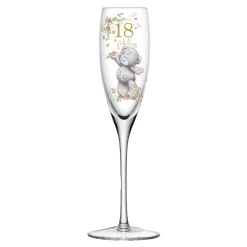 Me to You Tatty Teddy 18th Birthday Gift Set Includes Champagne Glass, Coaster & Keyring In Luxury Gift Box - Signature Collection