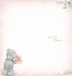 Me to You Tatty Teddy Thank You Greeting Card 8 x 4 Inches (20 x 10 Cms) - Official Collection