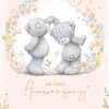 Me to You Tatty Teddy Wedding Anniversary Greeting Card To A Wonderful Mum And Dad, With Insert, 6 x 9 Inches (15 x 22 Cms) -