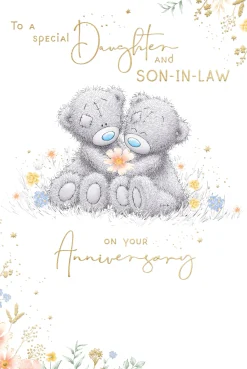 Me to You Tatty Teddy Wedding Anniversary Greeting Card To A Special Daughter And Son-In-Law, With Insert, 6 x 9 Inches (15 x 22 Cms) -
