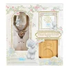 Me to You Tatty Teddy Wine Glass, Wooden Tealight Holder & Secret Message Tealights In Luxury Gift Box