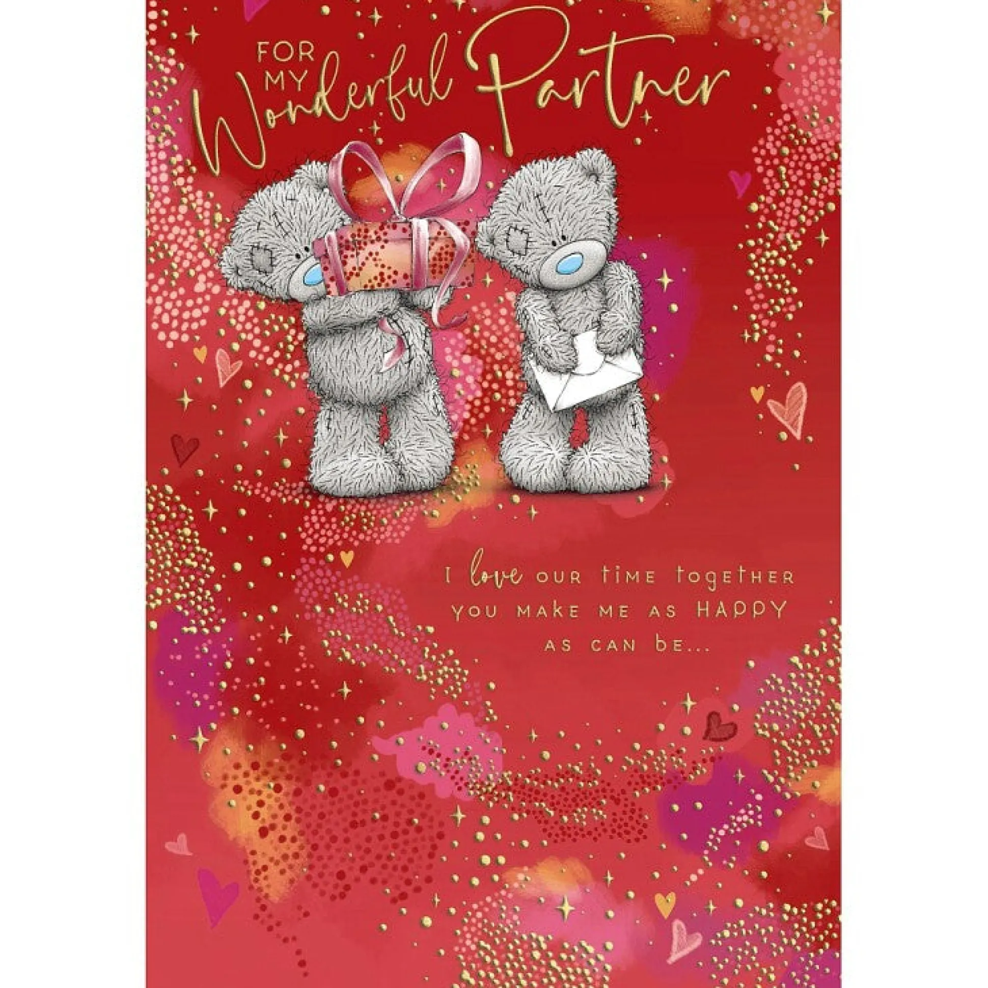 Me to You Tatty Teddy 'Wonderful Partner' Valentine's Day Card, 6x9"