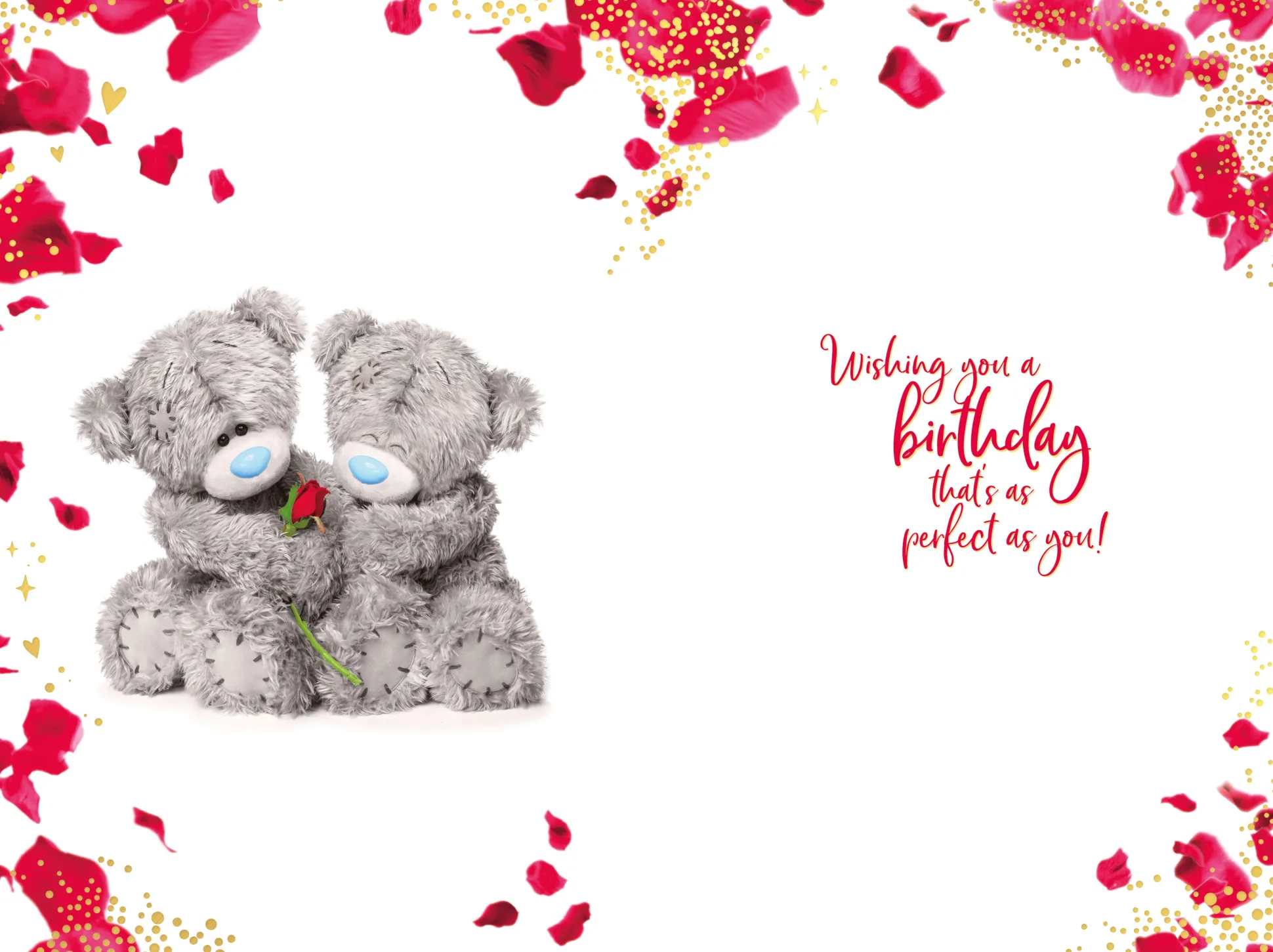 Me to You Tatty Teddy You Mean Everything To Me 3D Keepsake Birthday Greeting Card 6x6ins -