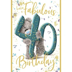 Me to You 40th Birthday Card Tatty Teddy Photo Finish Design