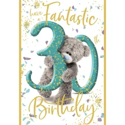 Me to You 30th Birthday Card Tatty Teddy Photo Finish Design