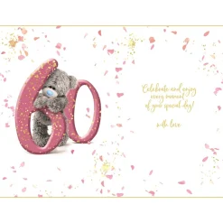 Me to You 60th Birthday Card Tatty Teddy Photo Finish Design