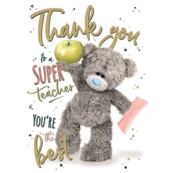 Me to You Thank You Teacher Photo Real Card 5x7"