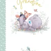 Me to You Tiny Tatty Teddy Grandson Birth Congratulations Card For New Grandparents 5 x 7 inches - Official Collection