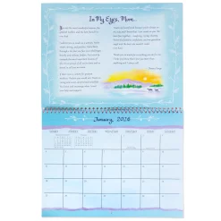 Mum, You Mean The World To Me - A Blue Mountain Arts Collection Hanging Wall Calendar 2026