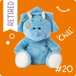 My Blue Nose Friends - Chill the Triceratops Cute Collectable Beanie