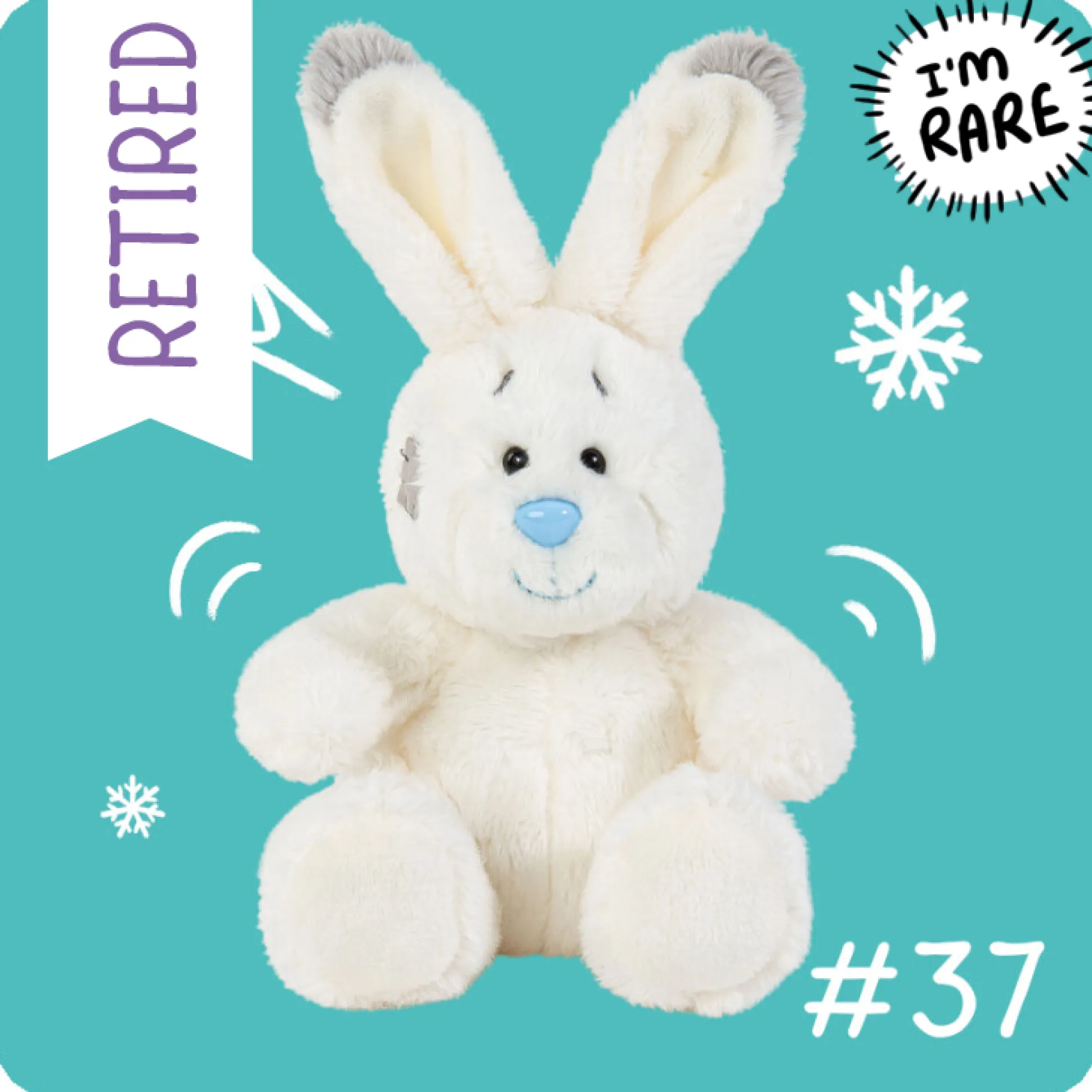 My Blue Nose Friends - Snowball the Arctic Hare Cute Collectable Beanie