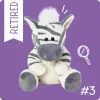 My Blue Nose Friends - Zig Zag the Zebra Cute Collectable Beanie