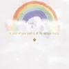 Pet Sympathy Card | Thinking Of You After Loss Of A Pet | Rainbow Design By Wishing Well Studios 5 x 7"