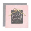 Stunning Foiled Birthday Card For A Lovely Friend, With Bespoke Dotty Envelope - Anise Greeting Card by Hotchpotch London Size 6 x 6 inches