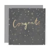Stunning Foiled Congratulations Card - Celebrate Passing Exams, Driving Test, New Job, First Home - Well Done Card With Dotty Envelope by Hotchpotch London Size 6 x 6 inches