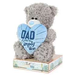 Tatty Teddy Bear Holding 'Dad You're Simply the Best' Heart