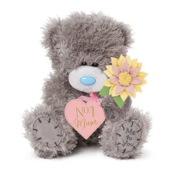 Tatty Teddy 'No.1 Mum' Plush Bear On Gift Plinth 15cm