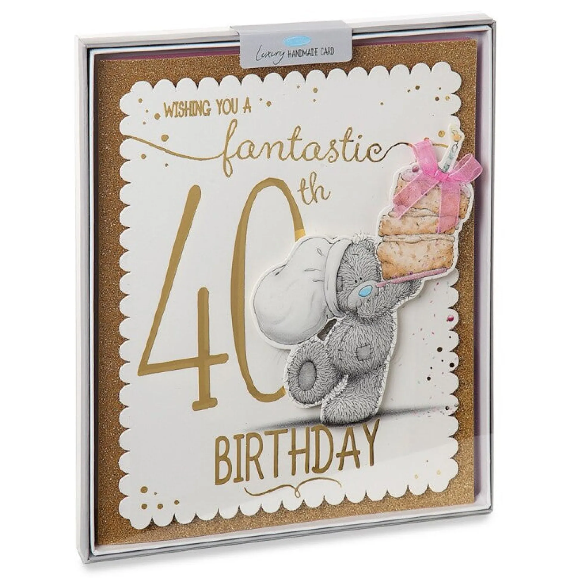 40th Birthday Boxed Handmade Card