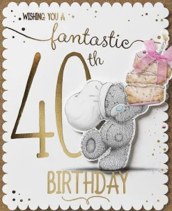 40th Birthday Boxed Handmade Card
