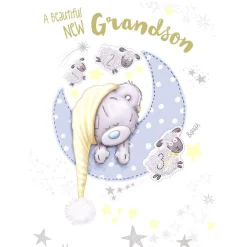 Tiny Tatty Teddy 'A Beautiful New Grandson' Card