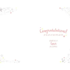 Tiny Tatty Teddy Baby Girl Welcome to The World Card