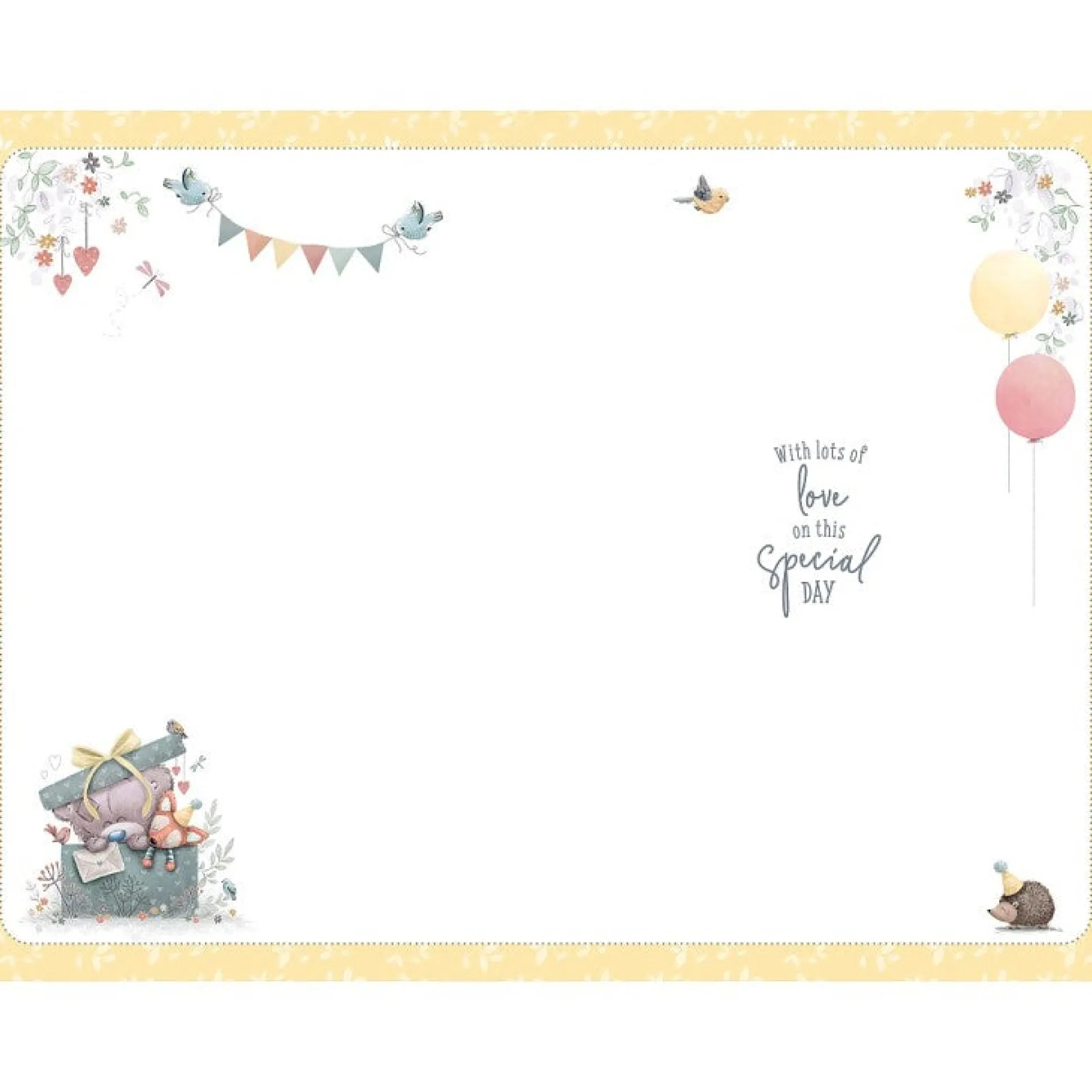 Tiny Tatty Teddy First Birthday Card