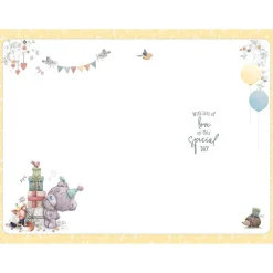Tiny Tatty Teddy Son First Birthday Card