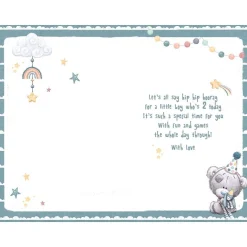 Tiny Tatty Teddy Son 2nd Birthday Card