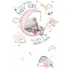Tiny Tatty Teddy Welcome Baby Girl Card