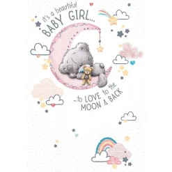 Tiny Tatty Teddy Welcome Baby Girl Card