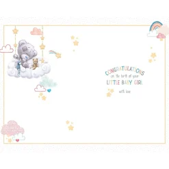 Tiny Tatty Teddy Welcome Baby Girl Card